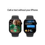 Apple Watch Series 10 42mm (GPS+Cellular) Jet Black Aluminum Case with Black Sport Small Medium Band #MWX63xx/A - Image 3